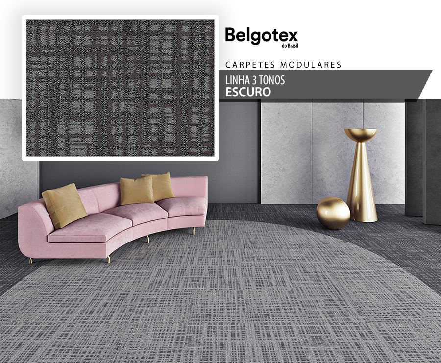 Carpetes Modulares - Belgotex 3 Tonos - 01