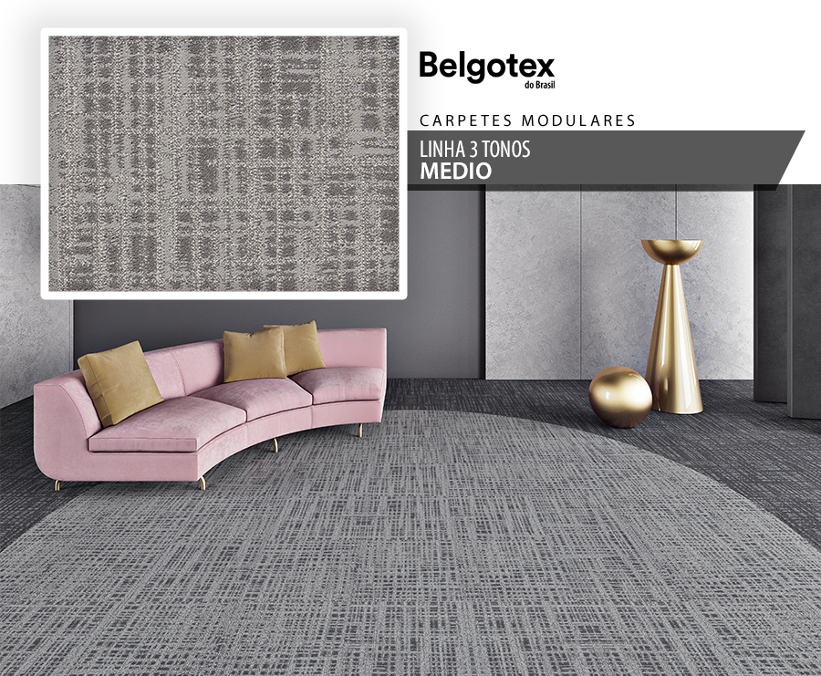 Carpetes Modulares - Belgotex 3 Tonos - 03