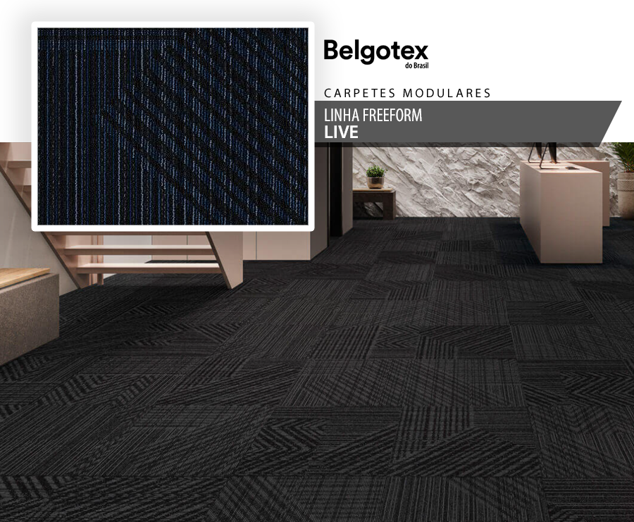 Carpetes Modulares - Belgotex Freeform - Live