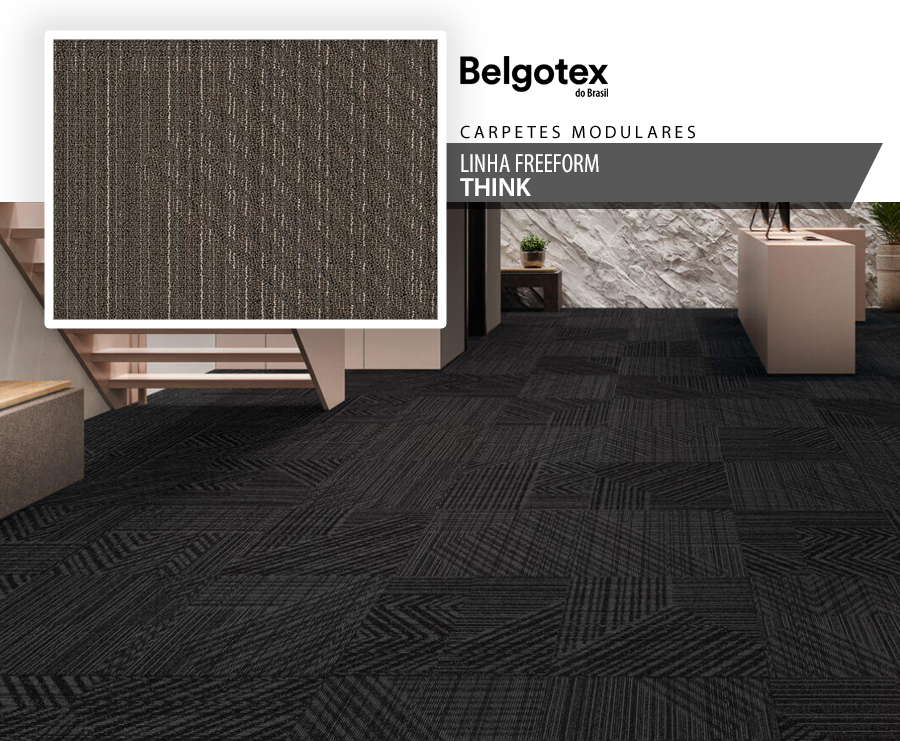 Carpetes Modulares - Belgotex Freeform - Think