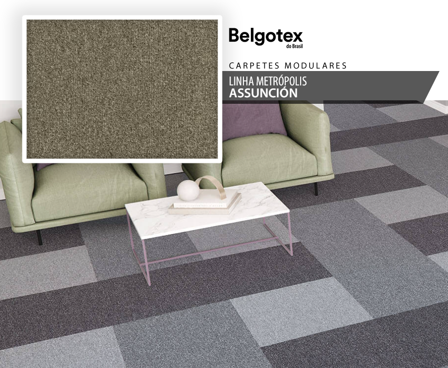 Carpetes Modulares - Belgotex Metrópolis - Assunción