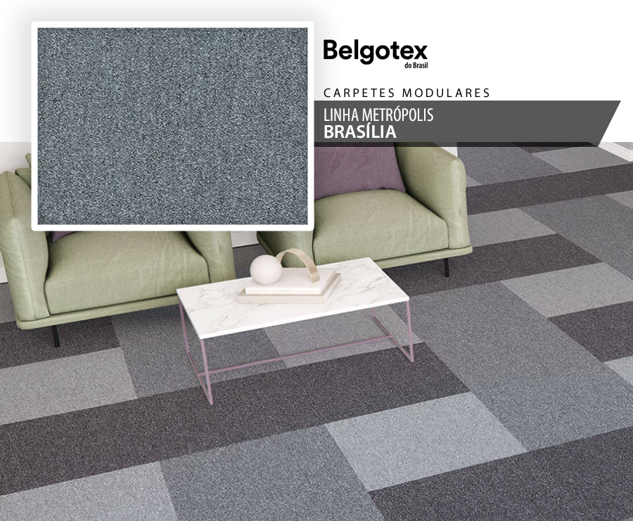 Carpetes Modulares - Belgotex Metrópolis - Brasília