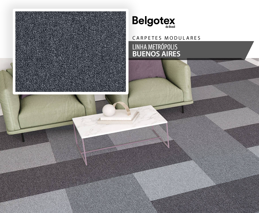 Carpetes Modulares - Belgotex Metrópolis - Buenos Aires