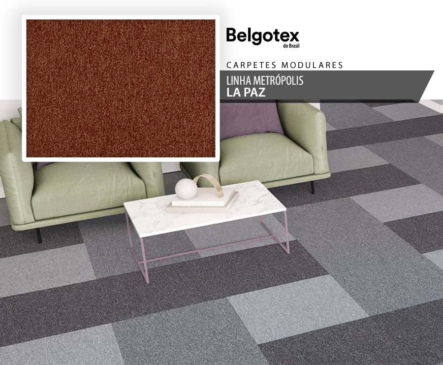 Carpetes Modulares - Belgotex Metrópolis - La Paz