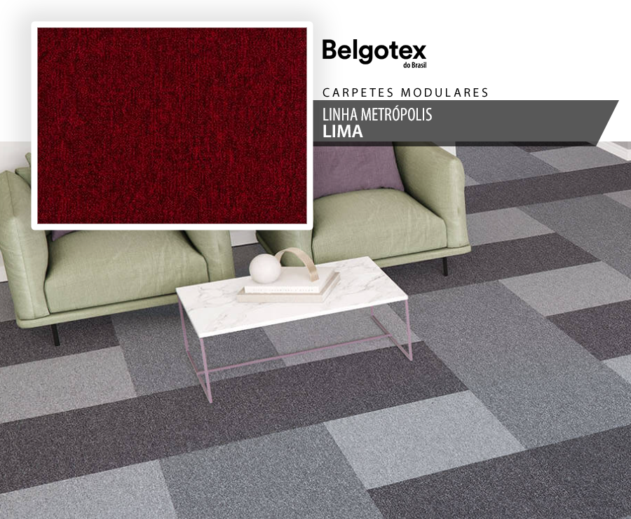 Carpetes Modulares - Belgotex Metrópolis - Lima