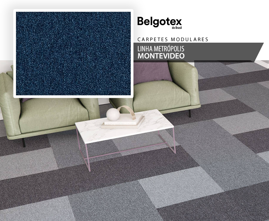 Carpetes Modulares - Belgotex Metrópolis - Montevideo