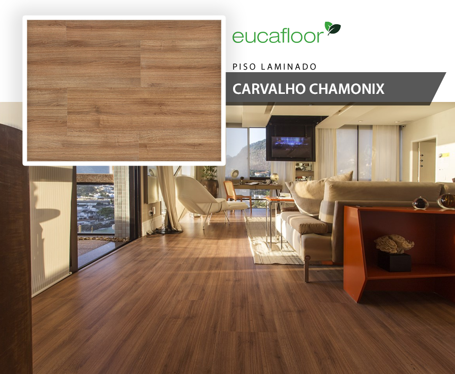 Pisos Laminados - Eucafloor Max Elegance - Carvalho Chamonix