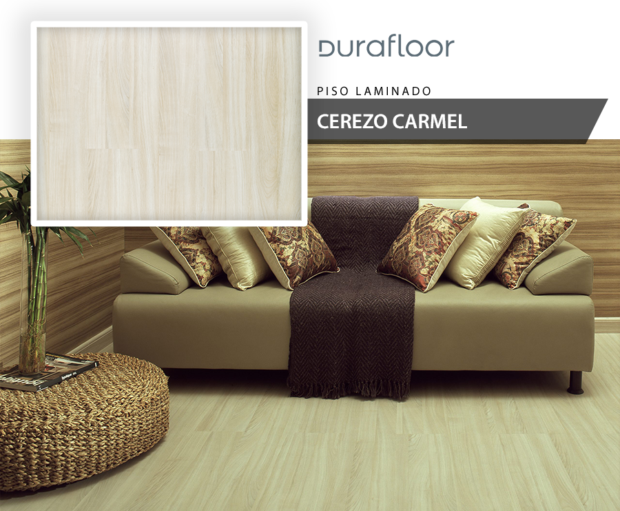 Pisos Laminados - Durafloor Nature - Cerezo Carmel