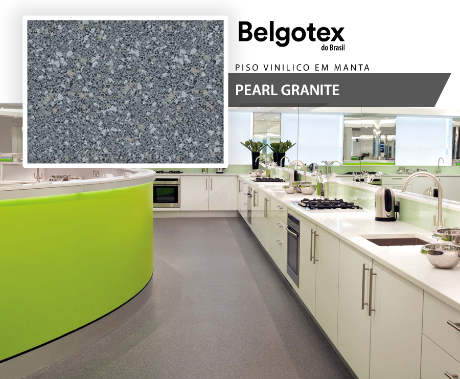 Pisos Vinílicos em Manta - Belgotex Polysafe Ultima - Pearl Granite